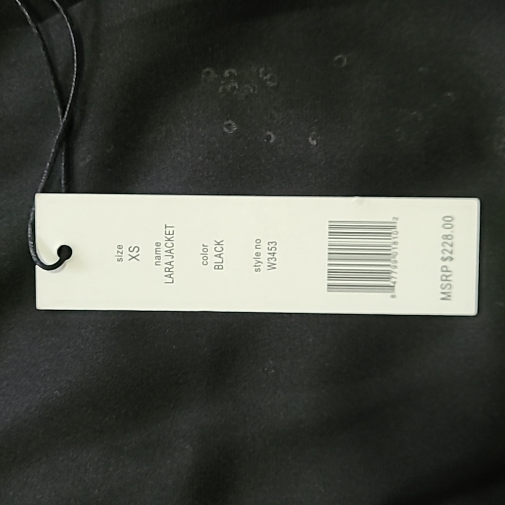 W118 BY WALTER BAKER BLACK  LARA JACKET - Picture 12 of 12